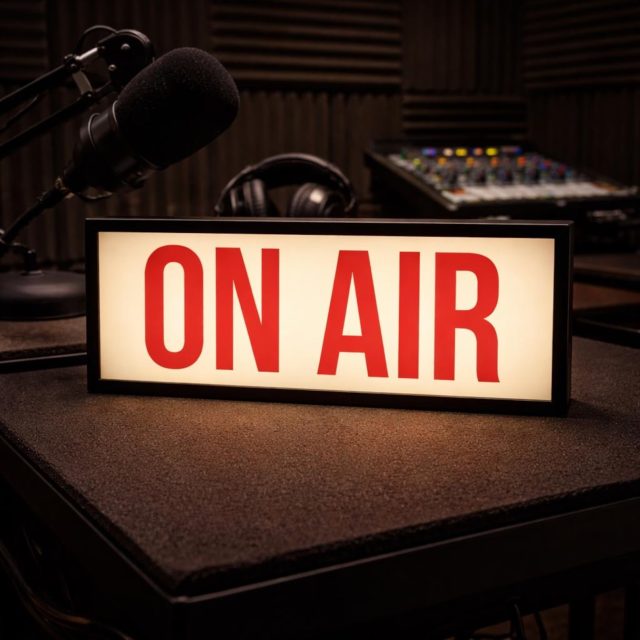 LED On Air Studio Light Box Sign