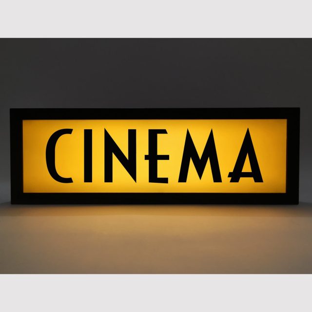 Vintage Cinema LED Light Box Sign