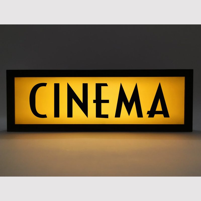 Vintage Cinema LED Light Box Sign