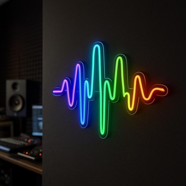 Music Studio Recording Neon Sign